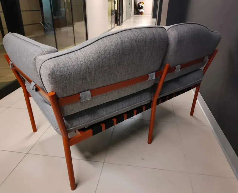 The same sofa in the client's interior